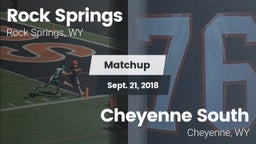 Matchup: Rock Springs High vs. Cheyenne South  2018