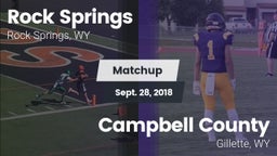 Matchup: Rock Springs High vs. Campbell County  2018