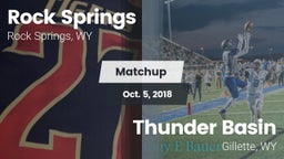 Matchup: Rock Springs High vs. Thunder Basin  2018