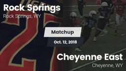 Matchup: Rock Springs High vs. Cheyenne East  2018