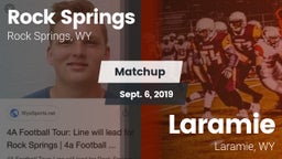 Matchup: Rock Springs High vs. Laramie  2019