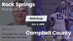 Matchup: Rock Springs High vs. Campbell County  2019