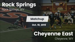 Matchup: Rock Springs High vs. Cheyenne East  2019