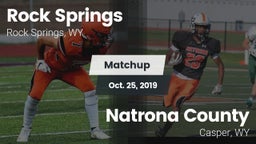 Matchup: Rock Springs High vs. Natrona County  2019