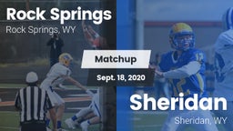 Matchup: Rock Springs High vs. Sheridan  2020