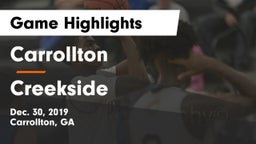 Carrollton  vs Creekside  Game Highlights - Dec. 30, 2019