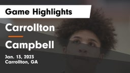 Carrollton  vs Campbell Game Highlights - Jan. 13, 2023