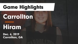 Carrollton  vs Hiram  Game Highlights - Dec. 6, 2019