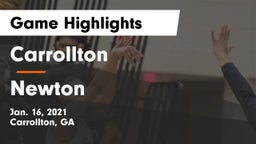 Carrollton  vs Newton  Game Highlights - Jan. 16, 2021