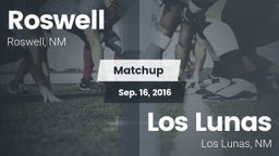 Matchup: Roswell  vs. Los Lunas  2016