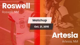 Matchup: Roswell  vs. Artesia  2016