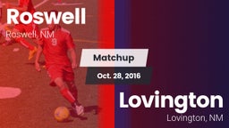 Matchup: Roswell  vs. Lovington  2016