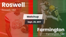 Matchup: Roswell  vs. Farmington  2017