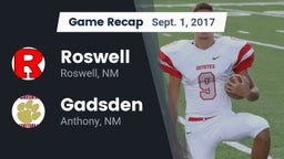 Recap: Roswell  vs. Gadsden  2017