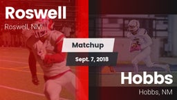 Matchup: Roswell  vs. Hobbs  2018