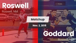 Matchup: Roswell  vs. Goddard  2018