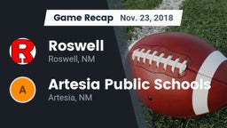 Recap: Roswell  vs. Artesia Public Schools 2018