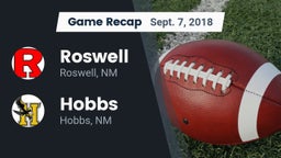 Recap: Roswell  vs. Hobbs  2018