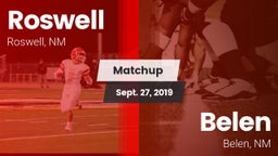 Matchup: Roswell  vs. Belen  2019