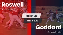 Matchup: Roswell  vs. Goddard  2019