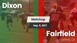 Matchup: Dixon  vs. Fairfield  2017