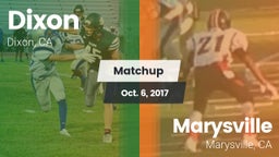 Matchup: Dixon  vs. Marysville  2017