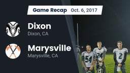 Recap: Dixon  vs. Marysville  2017