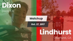 Matchup: Dixon  vs. Lindhurst  2017