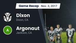 Recap: Dixon  vs. Argonaut  2017