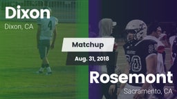 Matchup: Dixon  vs. Rosemont  2018