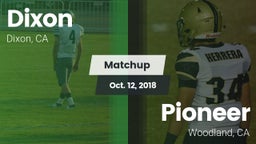 Matchup: Dixon  vs. Pioneer  2018