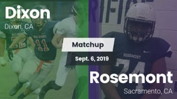Matchup: Dixon  vs. Rosemont  2019