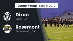 Recap: Dixon  vs. Rosemont  2019