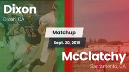 Matchup: Dixon  vs. McClatchy  2019