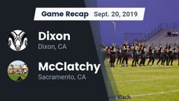 Recap: Dixon  vs. McClatchy  2019