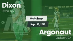 Matchup: Dixon  vs. Argonaut  2019