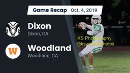 Recap: Dixon  vs. Woodland  2019