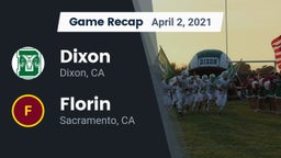Recap: Dixon  vs. Florin  2021