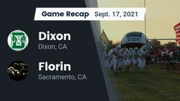 Recap: Dixon  vs. Florin  2021