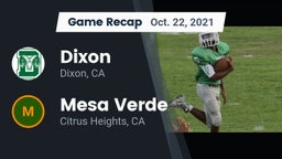 Recap: Dixon  vs. Mesa Verde  2021