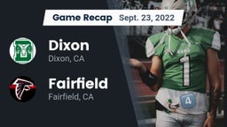 Recap: Dixon  vs. Fairfield  2022