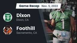 Recap: Dixon  vs. Foothill  2022