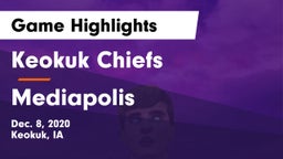 Keokuk Chiefs vs Mediapolis  Game Highlights - Dec. 8, 2020