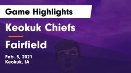 Keokuk Chiefs vs Fairfield  Game Highlights - Feb. 5, 2021