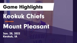 Keokuk Chiefs vs Mount Pleasant  Game Highlights - Jan. 28, 2022
