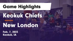 Keokuk Chiefs vs New London  Game Highlights - Feb. 7, 2023