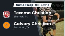 Recap: Texoma Christian  vs. Calvary Christian  2018