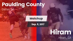 Matchup: Paulding County vs. Hiram  2017
