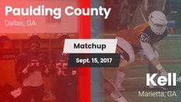 Matchup: Paulding County vs. Kell  2017