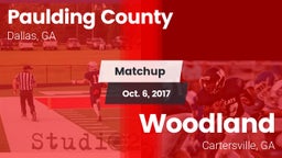 Matchup: Paulding County vs. Woodland  2017
